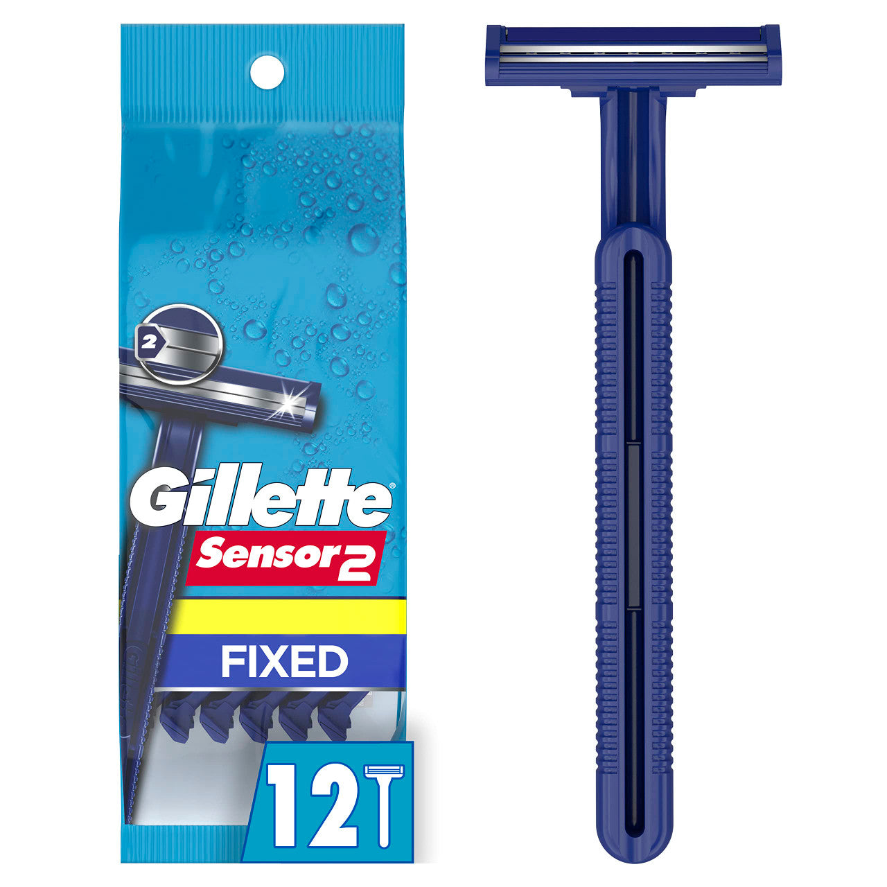 Gillette Sensor 2 Good News Disposable Razor, 12 Ea
